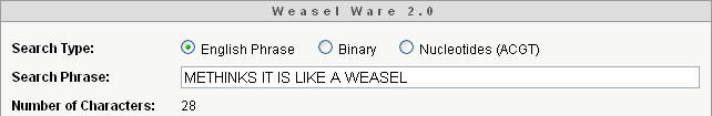 English Mode - Weasel Ware Evolution Simulation